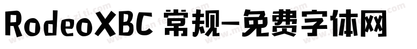 RodeoXBC 常规字体转换